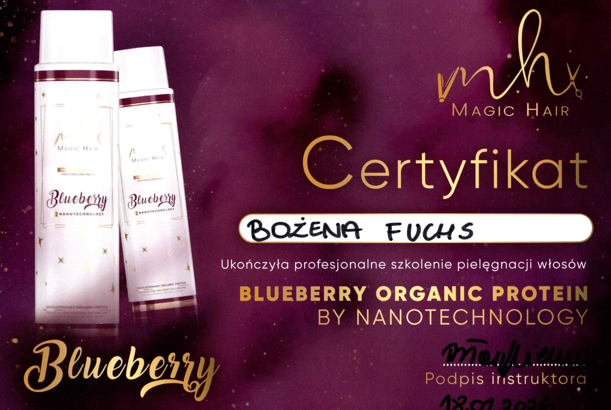 Organic Protein Zertifikat